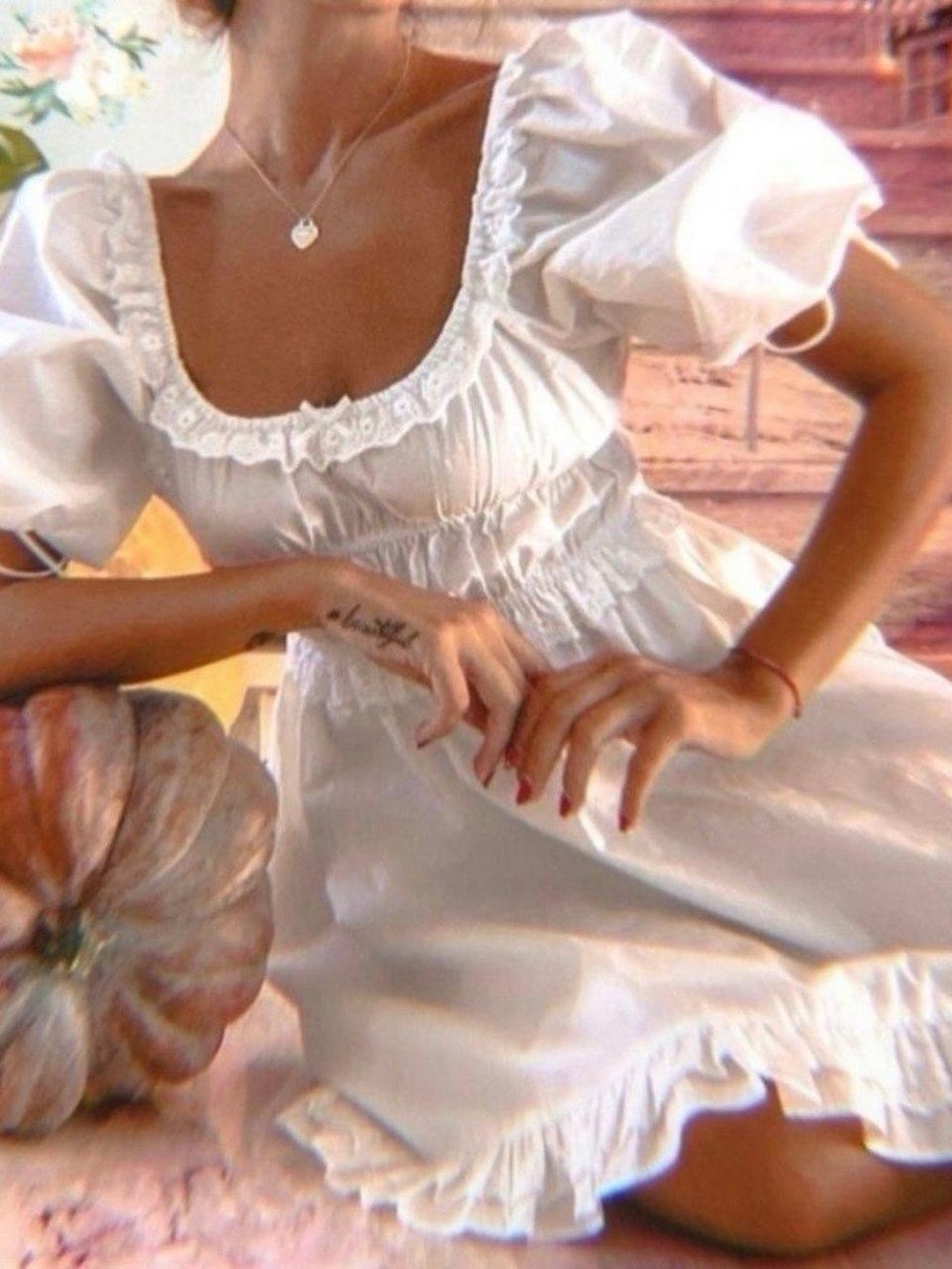 For Love and Lemons Jackson White Mini Dress